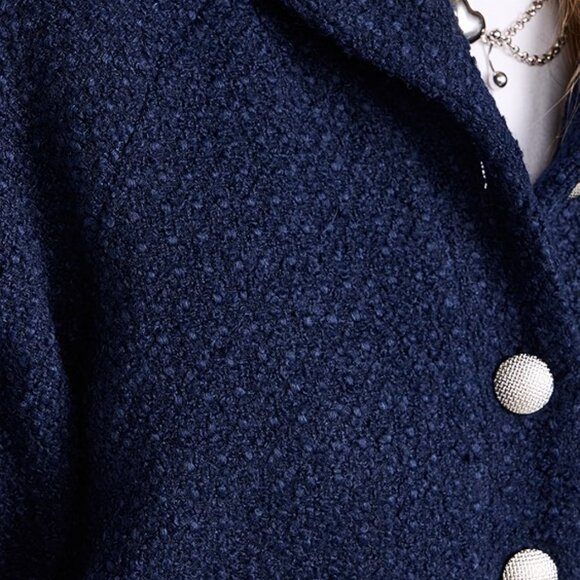 Endless Ross Boucle Tweed Bomber Jacket - Picture 3 of 7